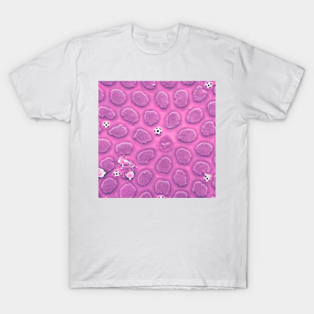 Diatom - Thalassiosira in SEM (cribra, pink) T-Shirt by DiatomsATTACK